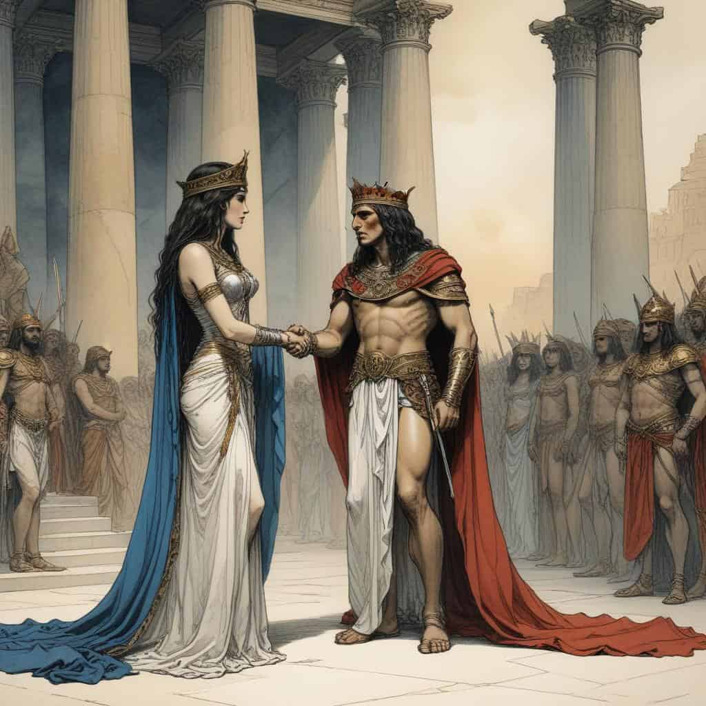 1. The Meeting of Antony and Cleopatra