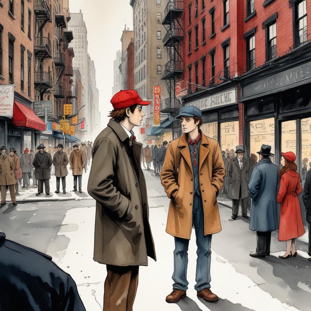 Holden meets various characters in New York City