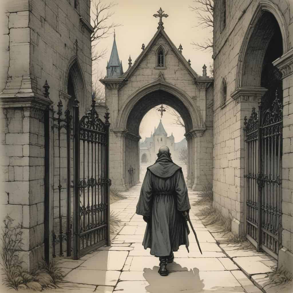 Father Sergius Enters the Monastery