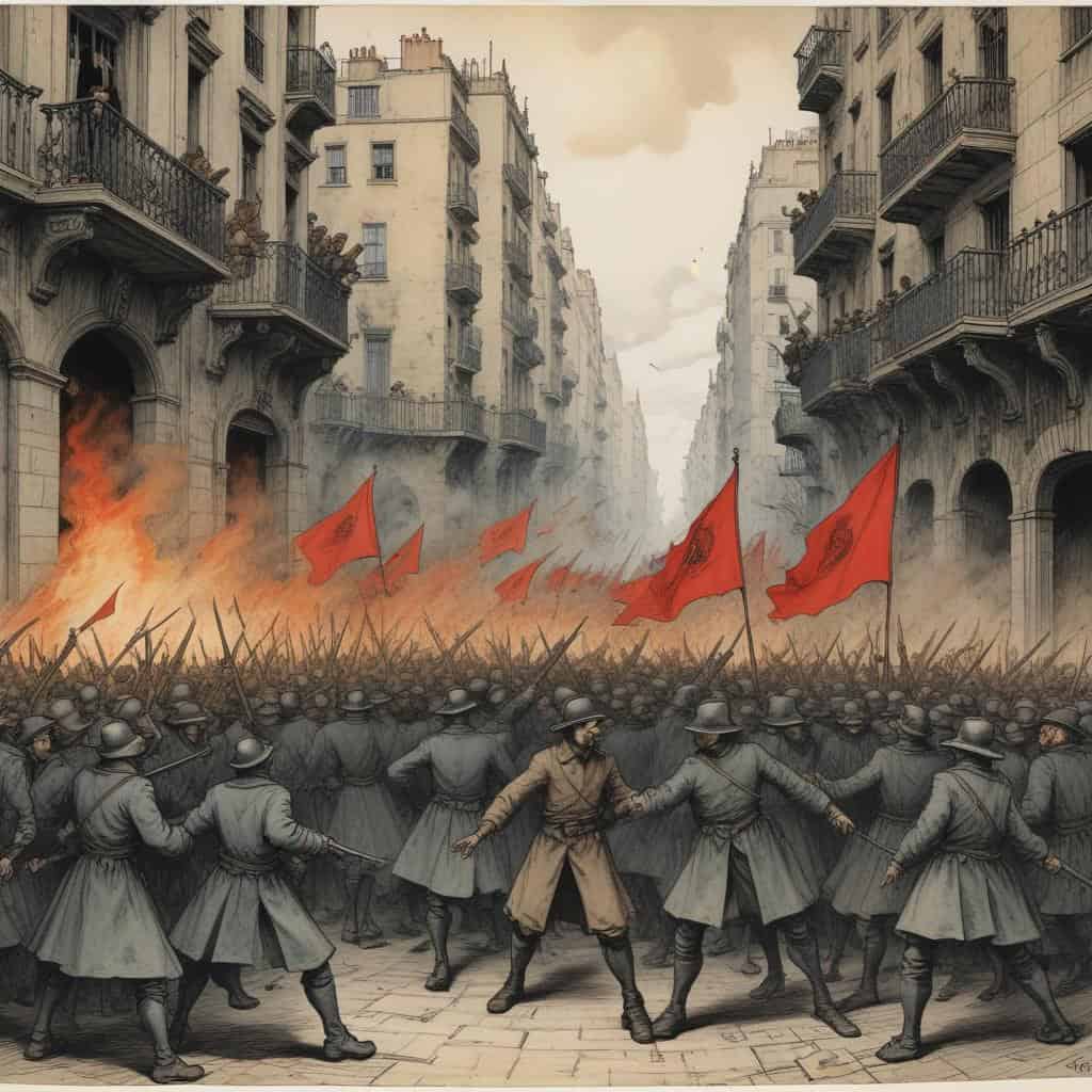 The May Days in Barcelona