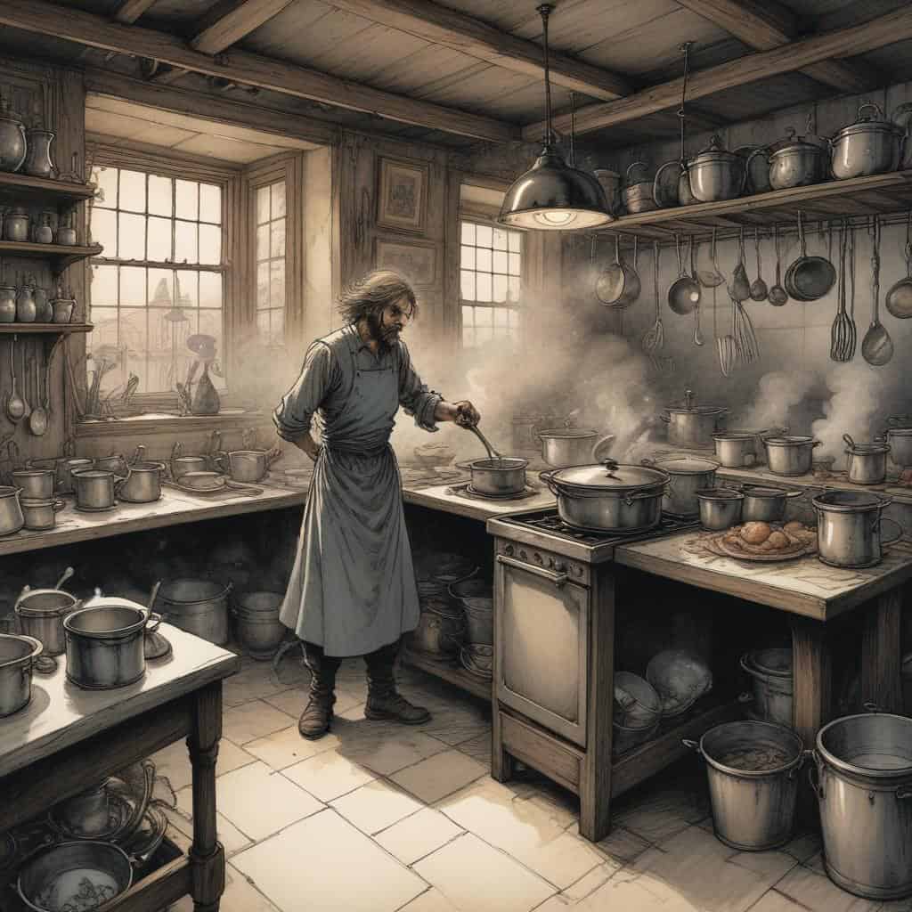 Working in the Kitchen