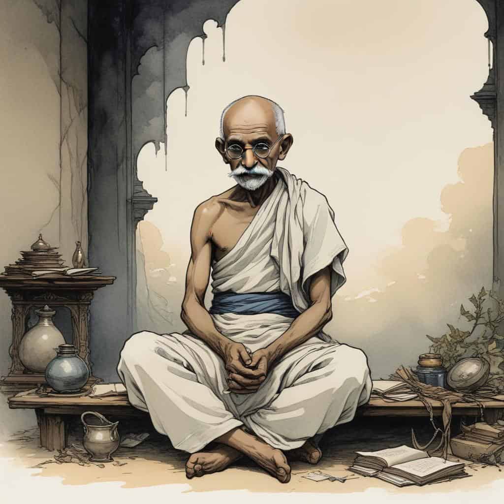 2. Gandhis Unconventional Lifestyle