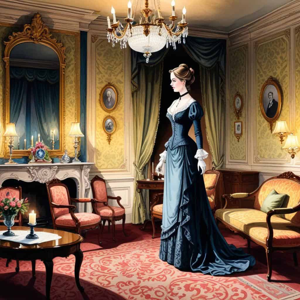 Lady Windermere Confronts Her Husband