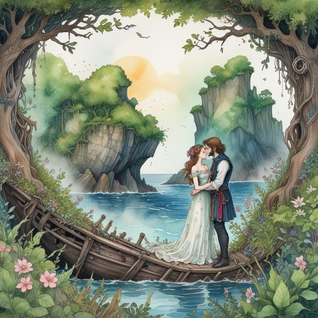 Love Blooms Between Miranda and Ferdinand