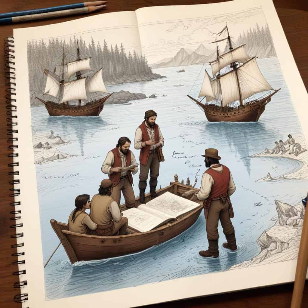 Cartiers crew members