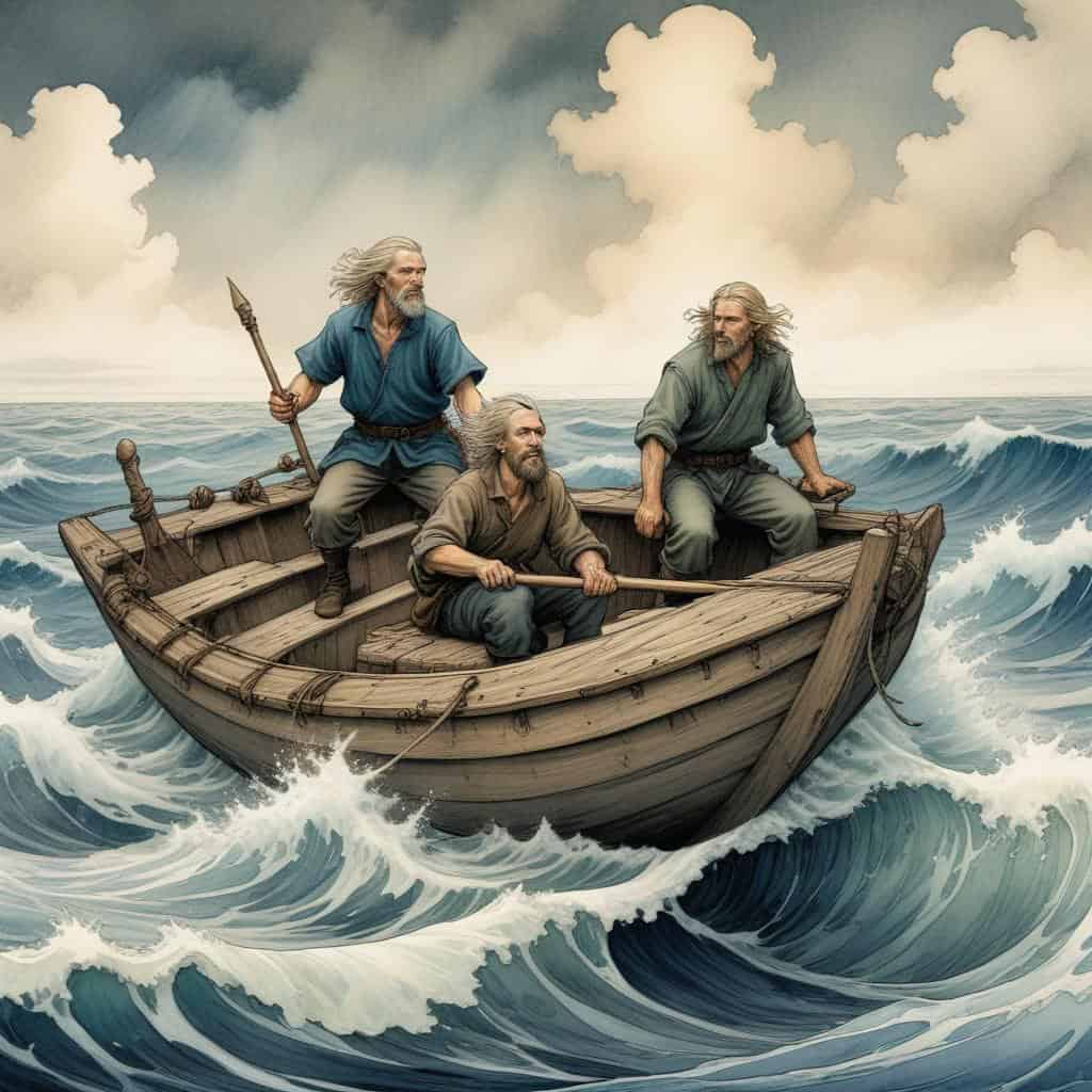 Thor Heyerdahls Crew Members, Bengt Danielsson and Erik Hesselberg