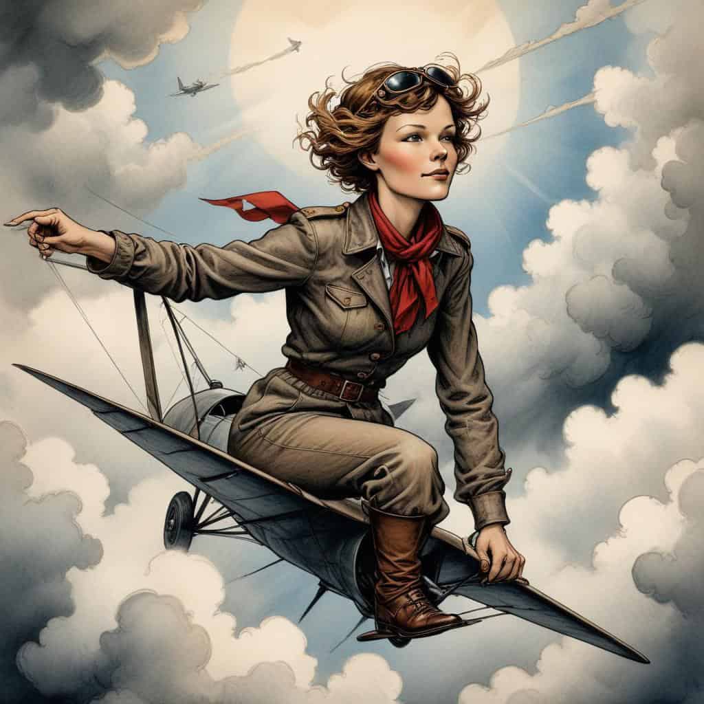  Amelia Earhart 