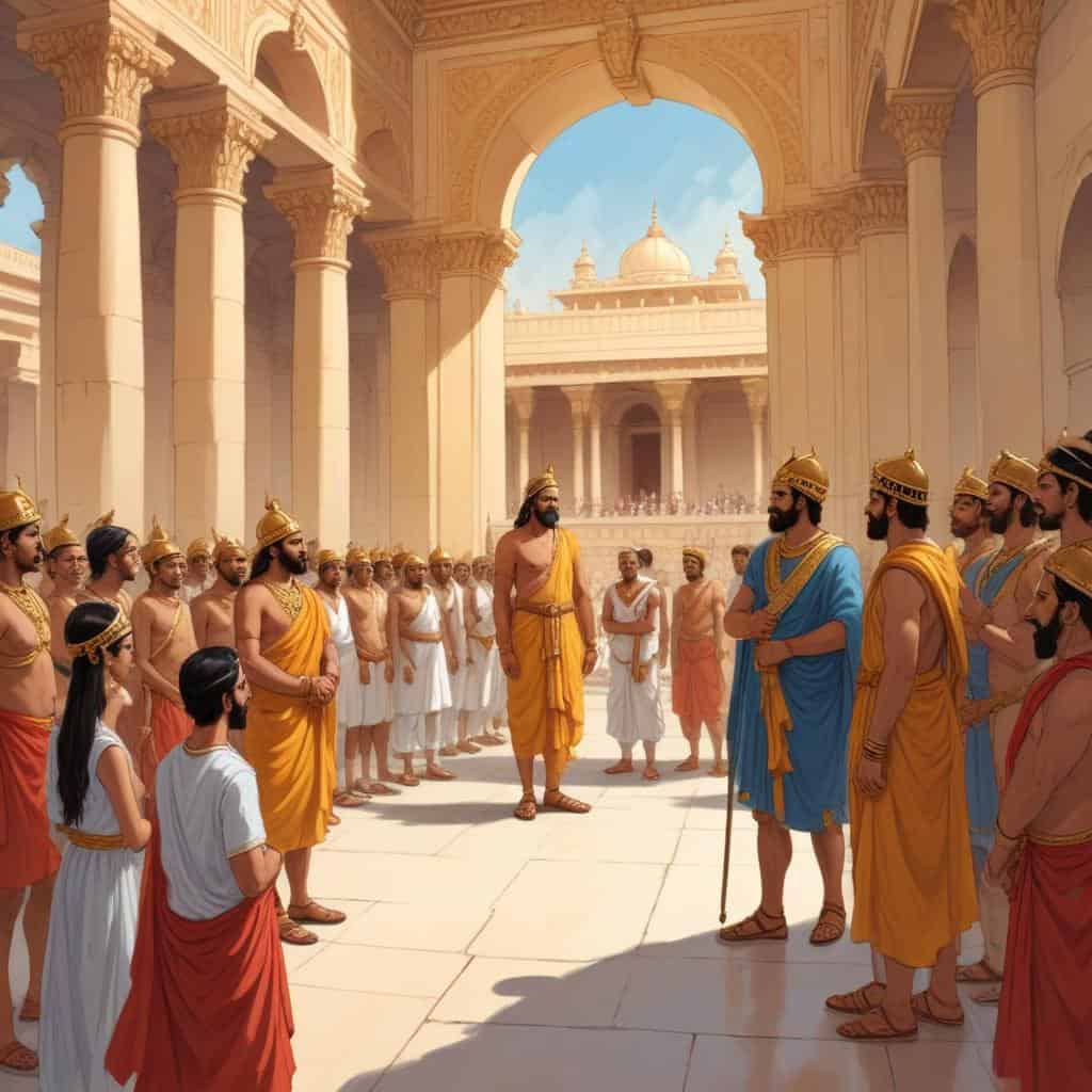 3. Meeting with King Chandragupta