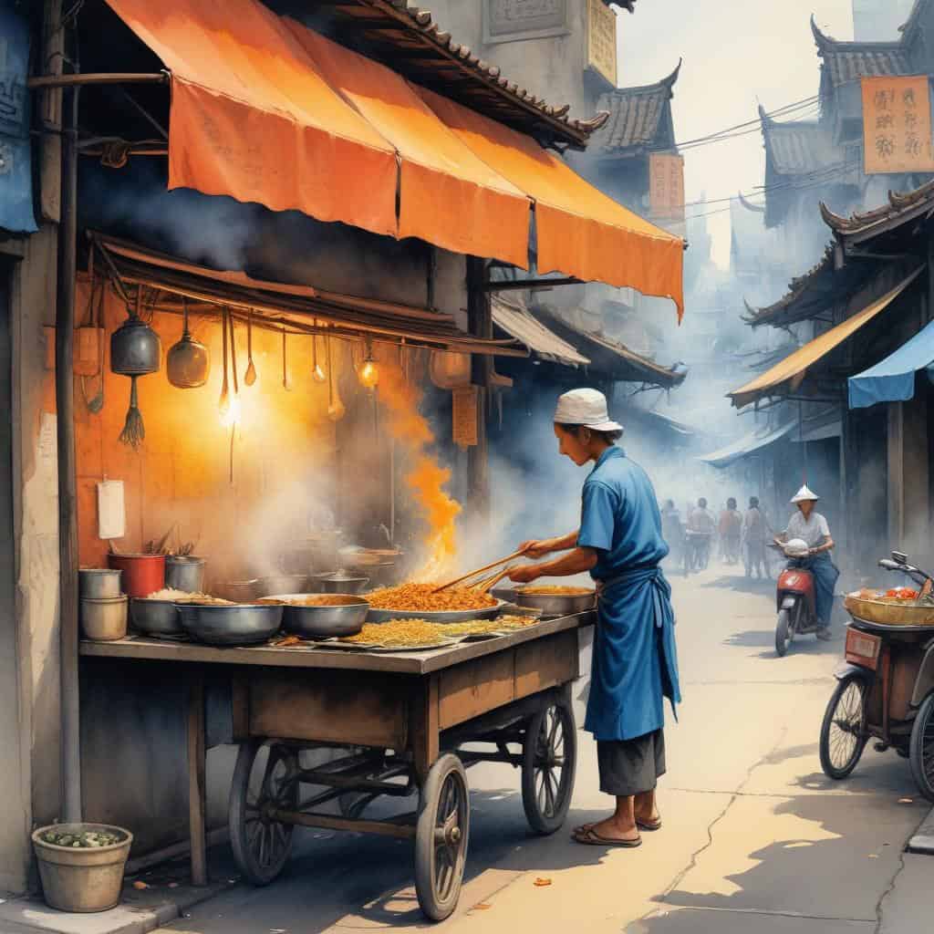 2. Pad Thai Street Vendor