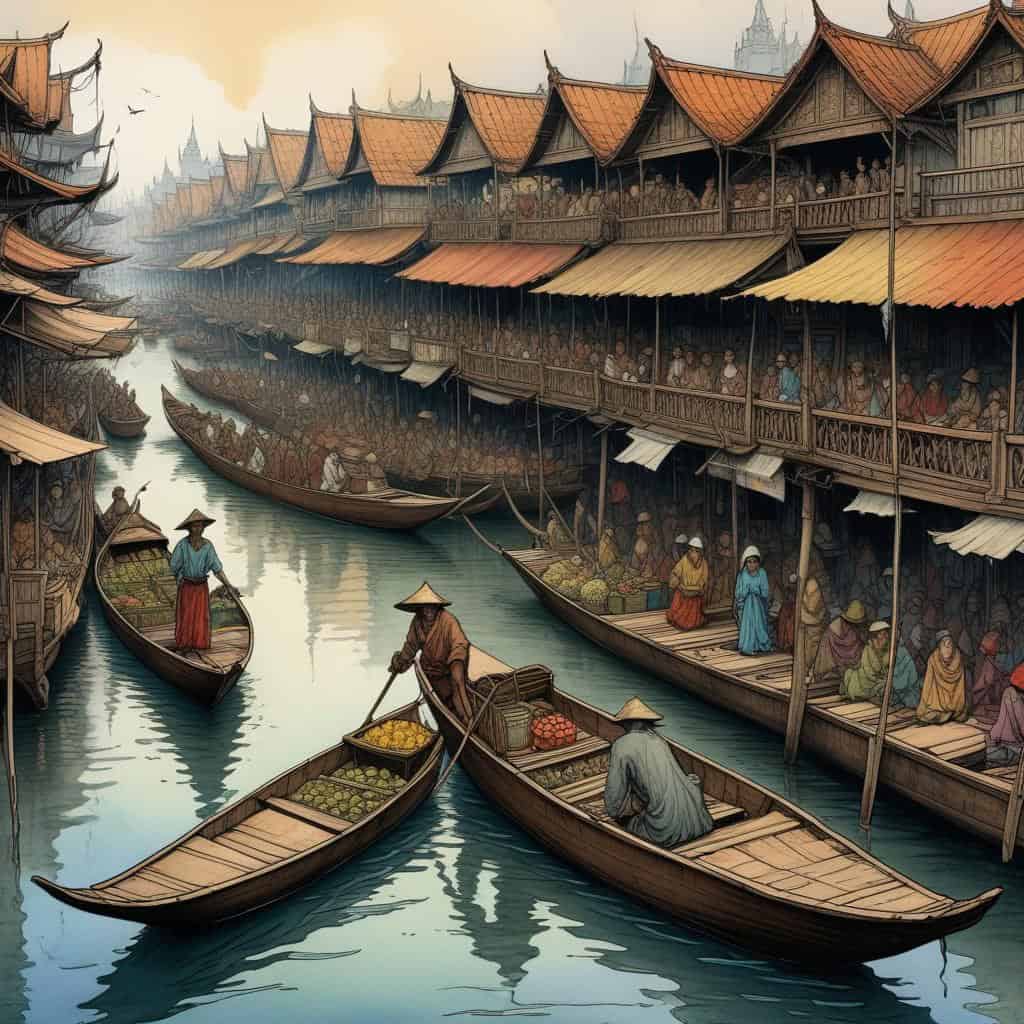 4. Floating Market Vendor
