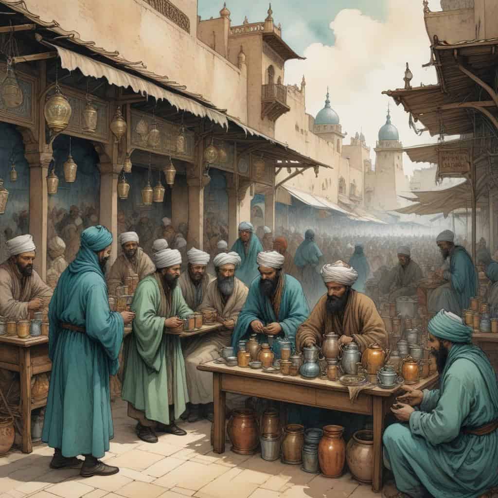 Moroccan Mint Tea Sellers