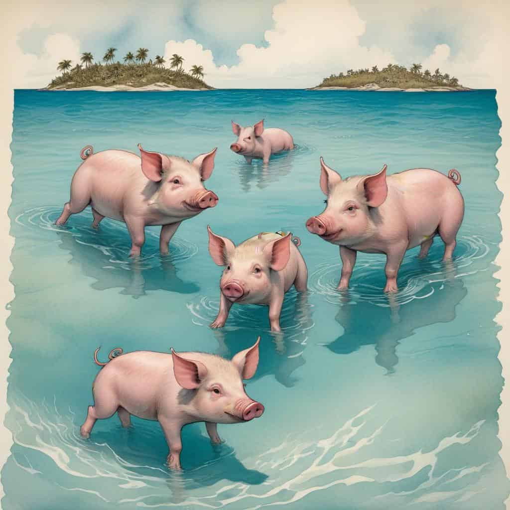 Swimming Pigs of Exuma