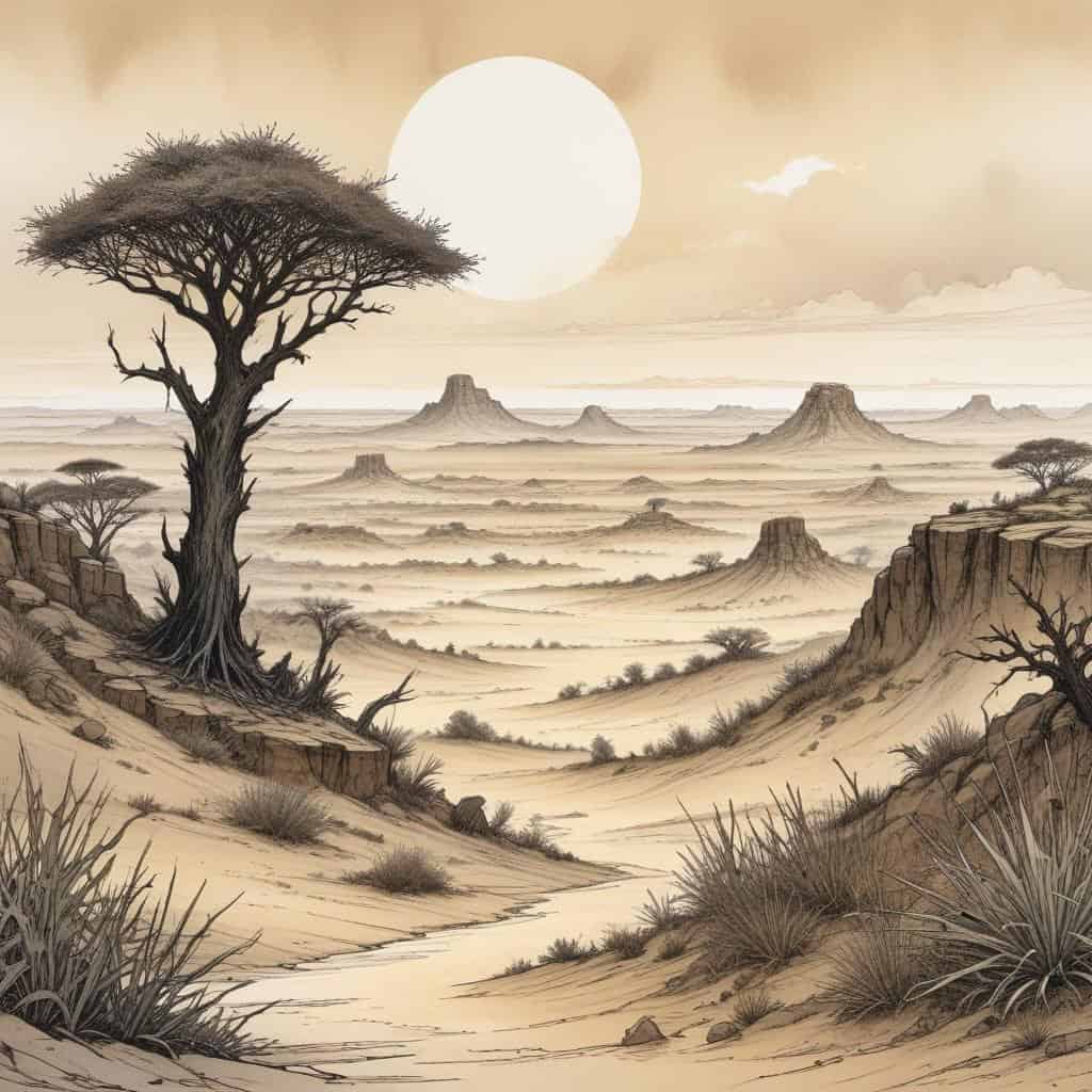 4. Kalahari Desert