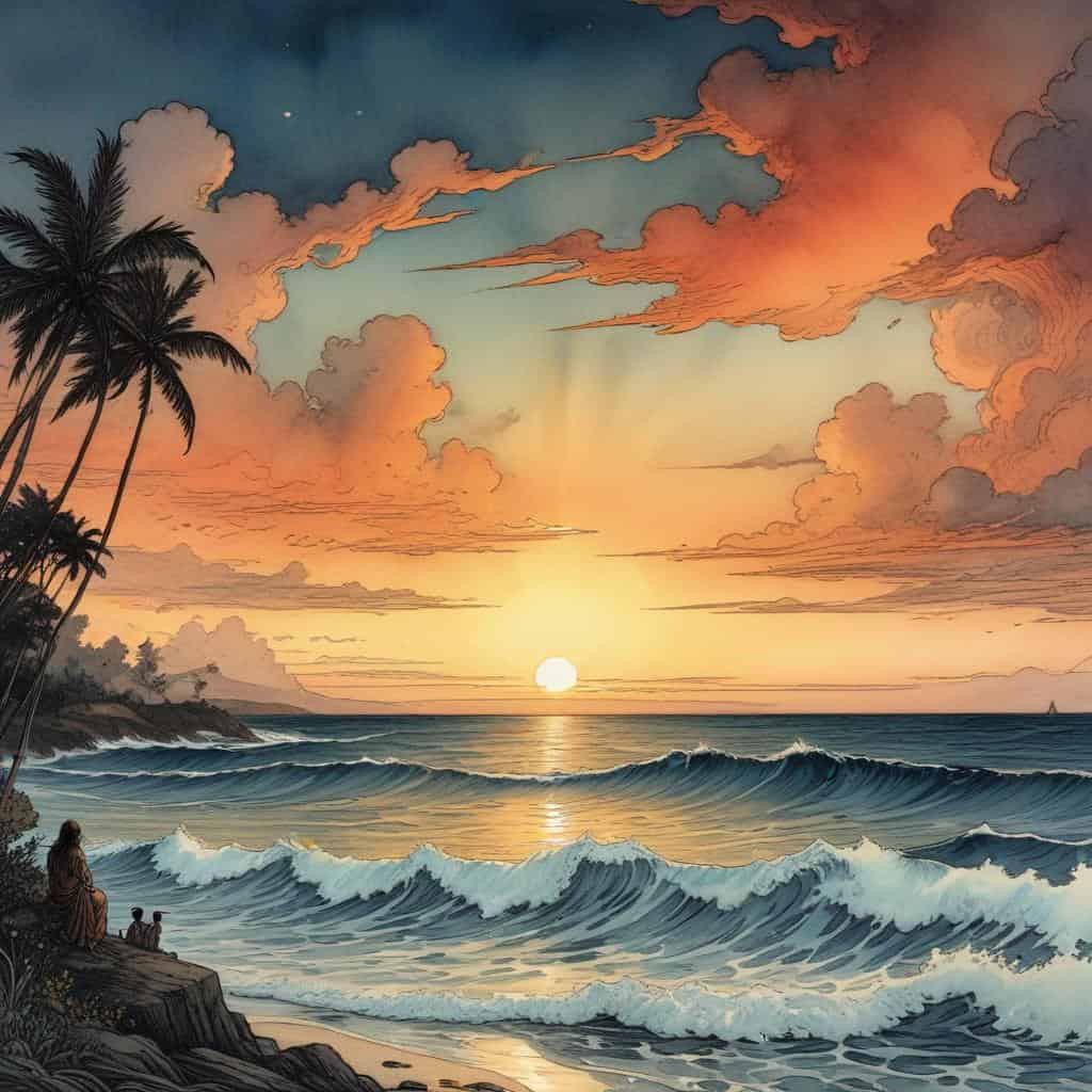 Enjoying Spectacular Sunsets