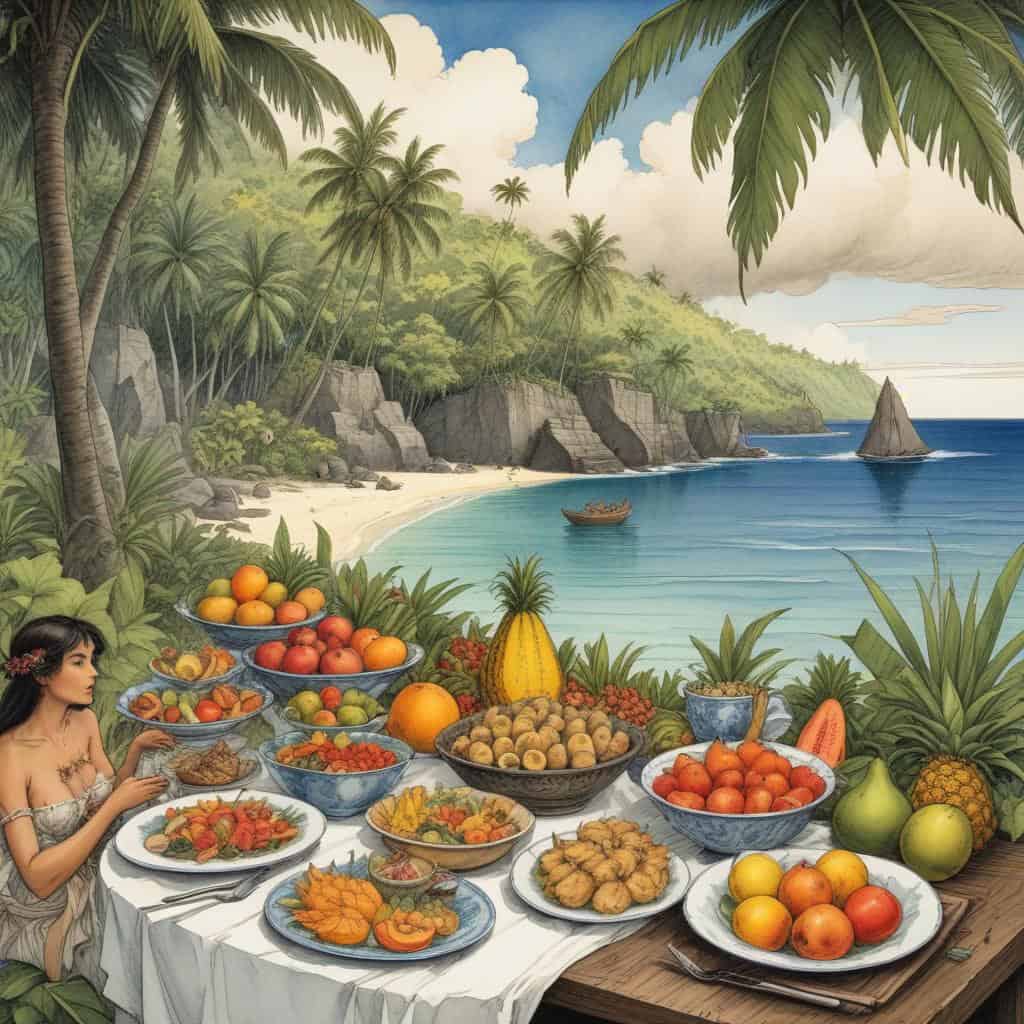 Indulging in Gastronomic Delights in Tahiti Iti