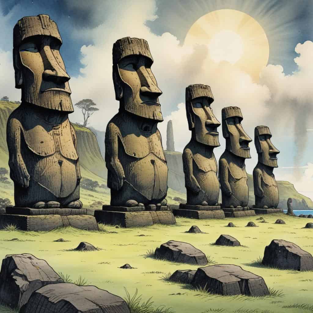 Theories of the Moai Statues