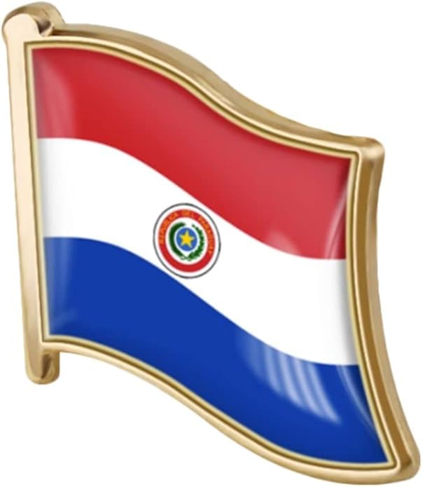 Paraguay Flag Pin Badge 