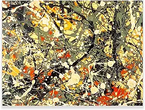 Jackson Pollock Canvas Wall Art - Number 8