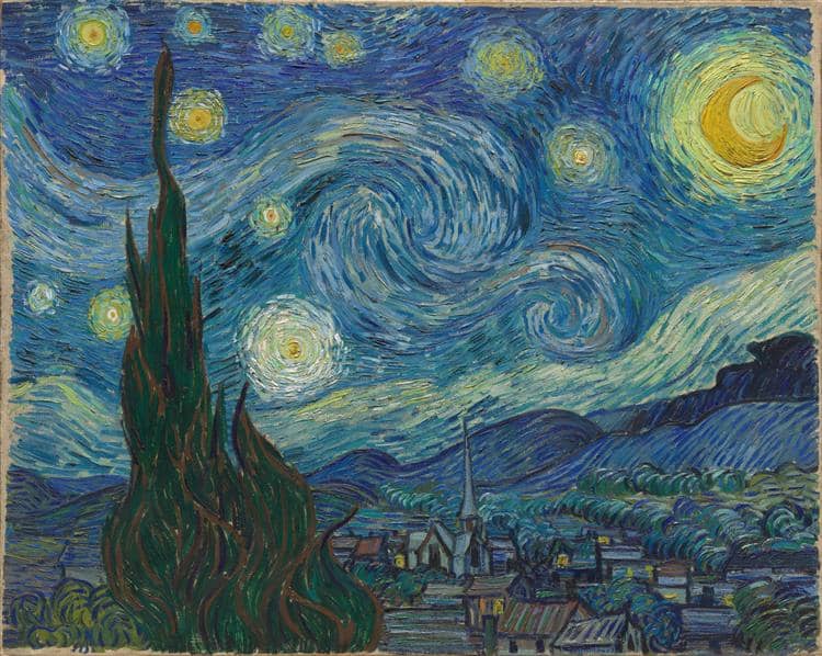 The Starry Night - Vincent van Gogh - 1889