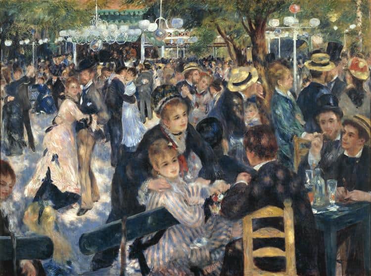 Dance at the Moulin de la Galette by Pierre-Auguste Renoir