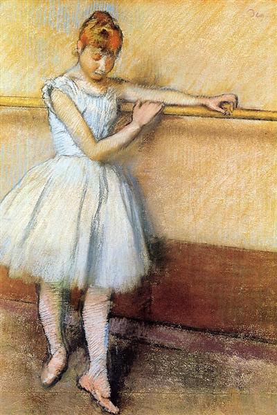 Ballet dancer at the barre - Degas