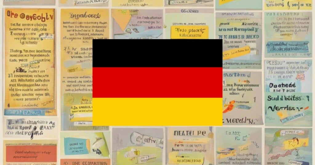 learning vocabulary games for adverbs in German