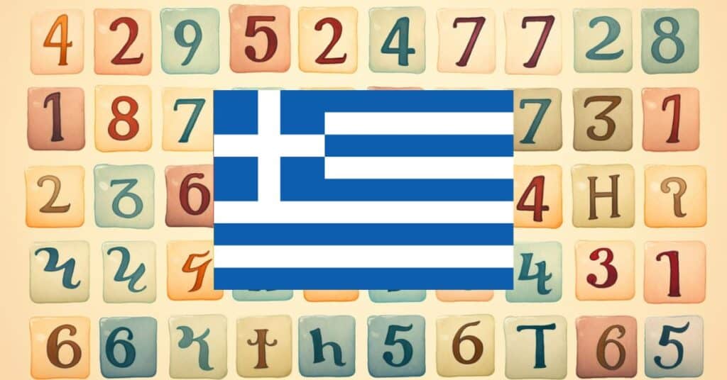 learning vocabulary games for numbers in Greek