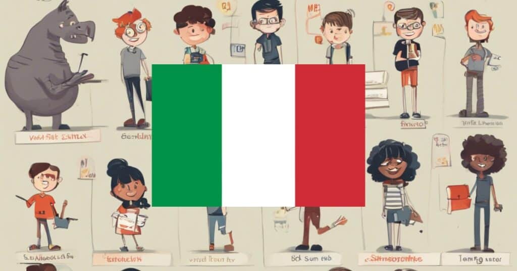 learning vocabulary games for adjectives in Italian