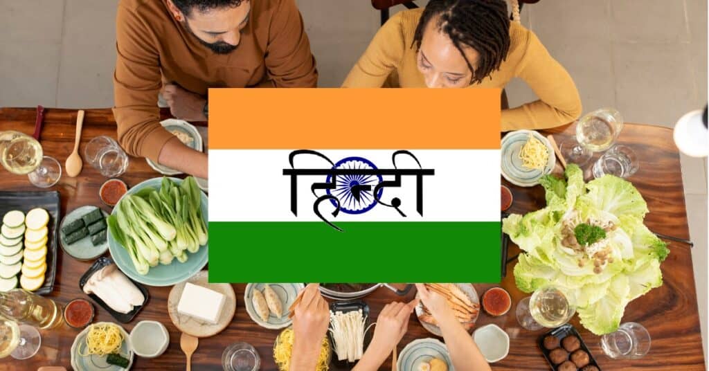 learning vocabulary games for eating out in Hindi