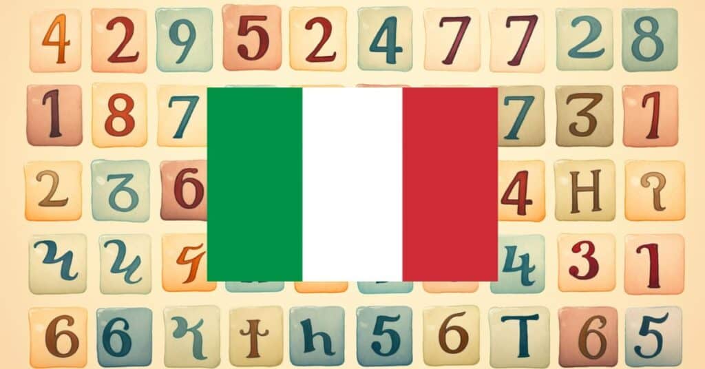 learning vocabulary games for numbers in Italian