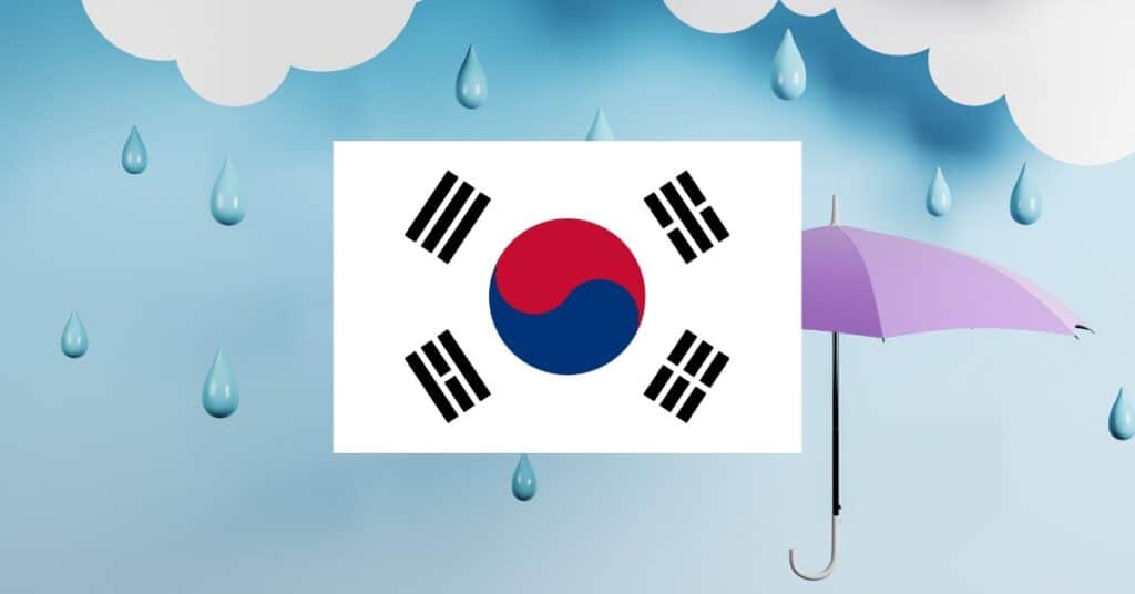 learning vocabulary games for weather in Korean