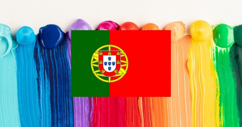 learning vocabulary games for colors in Portuguese