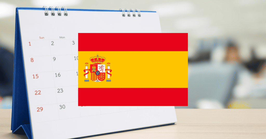 learning vocabulary games for months in Spanish