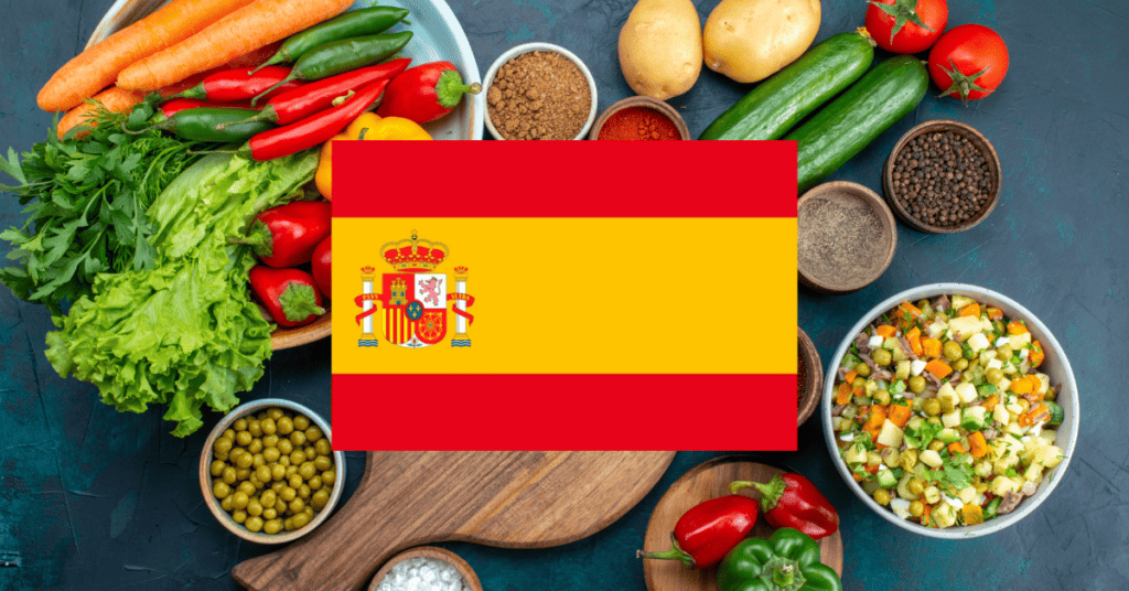 learning vocabulary games for vegetables in Spanish