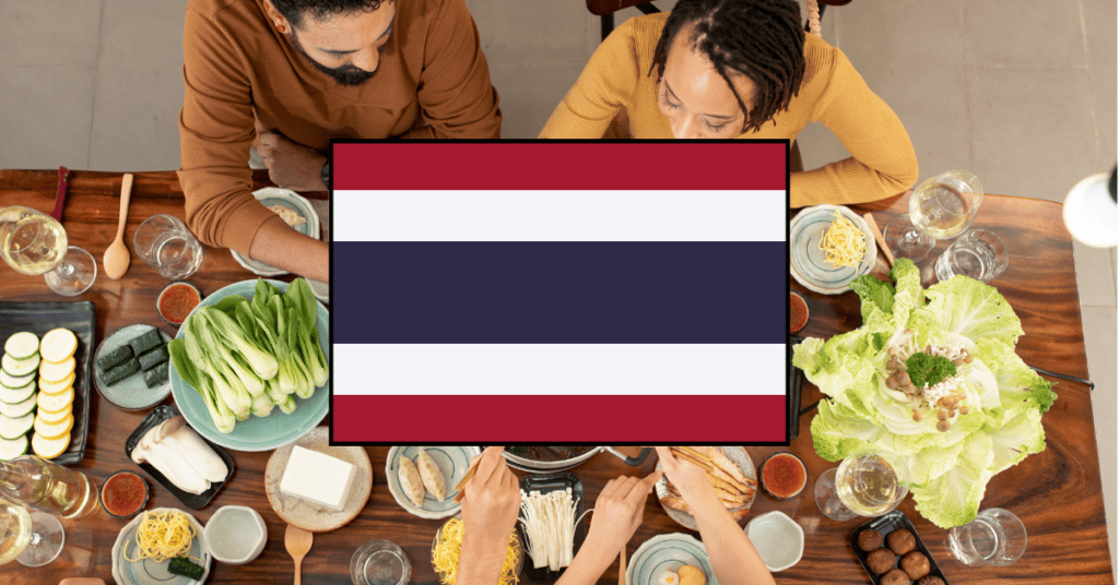 learning vocabulary games for eating out in Thai