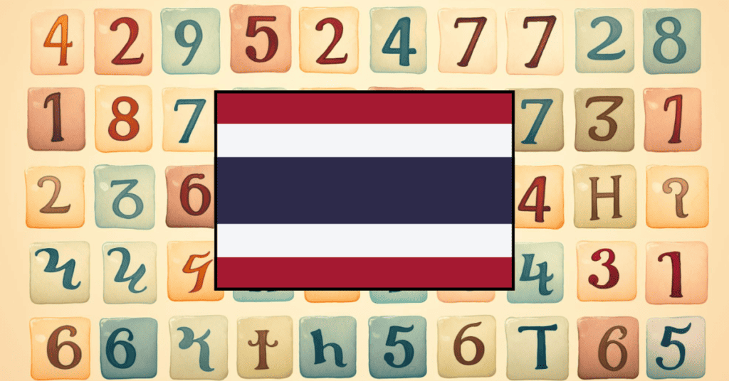 learning vocabulary games for numbers in Thai