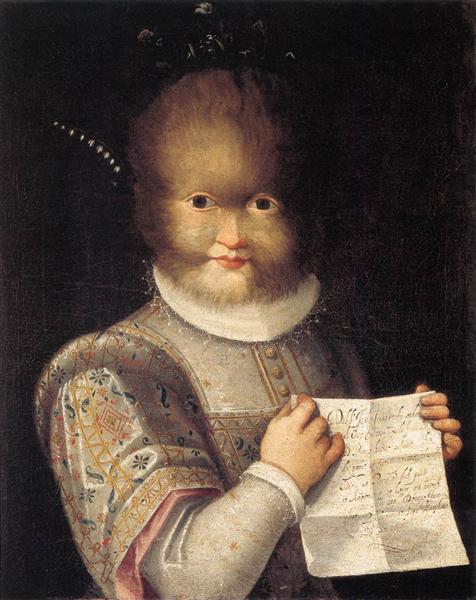 Portrait of Antonietta Gonzalez by Lavinia Fontana