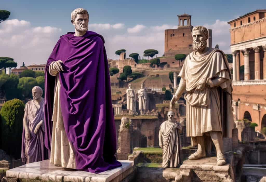 Emperor Diocletian and the Four Tetrarchs on Palatine Hill