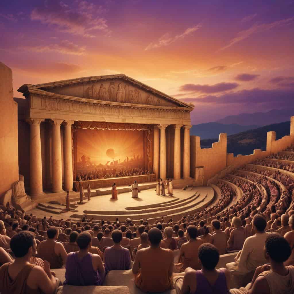 Greek History play at amphitheater