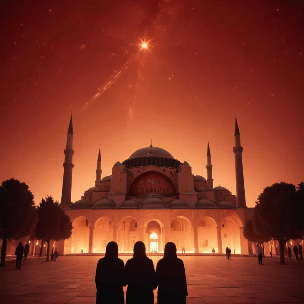 Exterior of the Hagia Sophia in Istanbul, Turkey