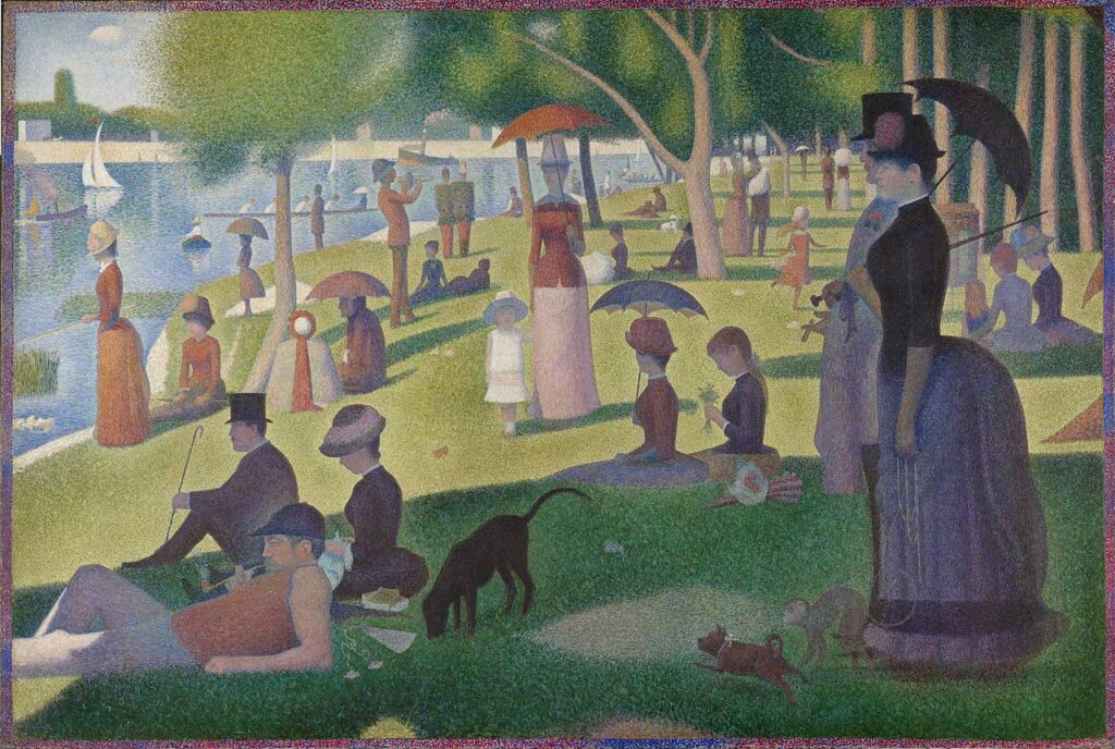 Georges Seurat's Sunday Afternoon on the Grande Jatte (1886) painting