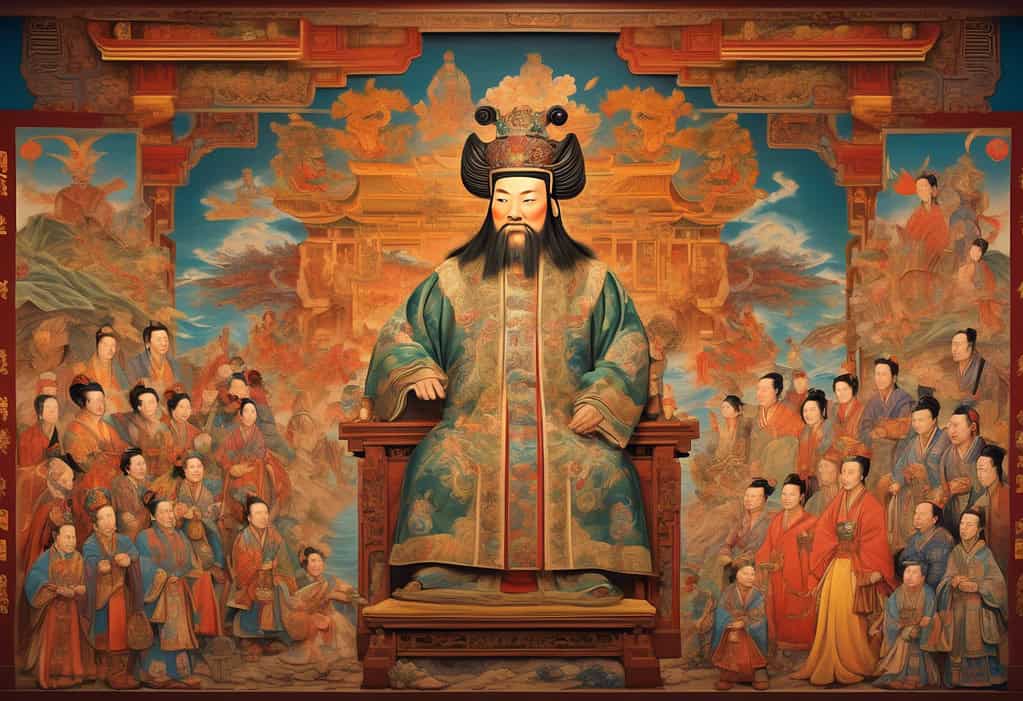 Shang Dynasty Emperor Mural