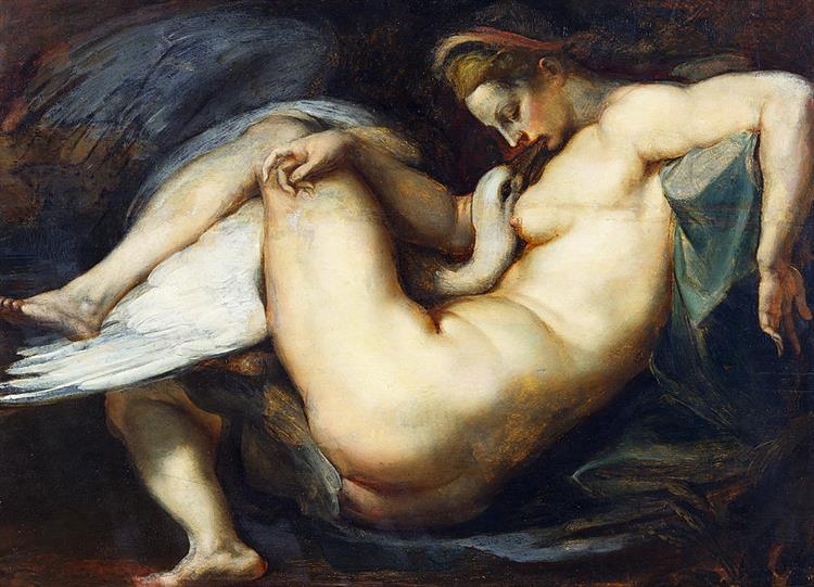 Leda and the Swan painting by Peter Paul Rubens