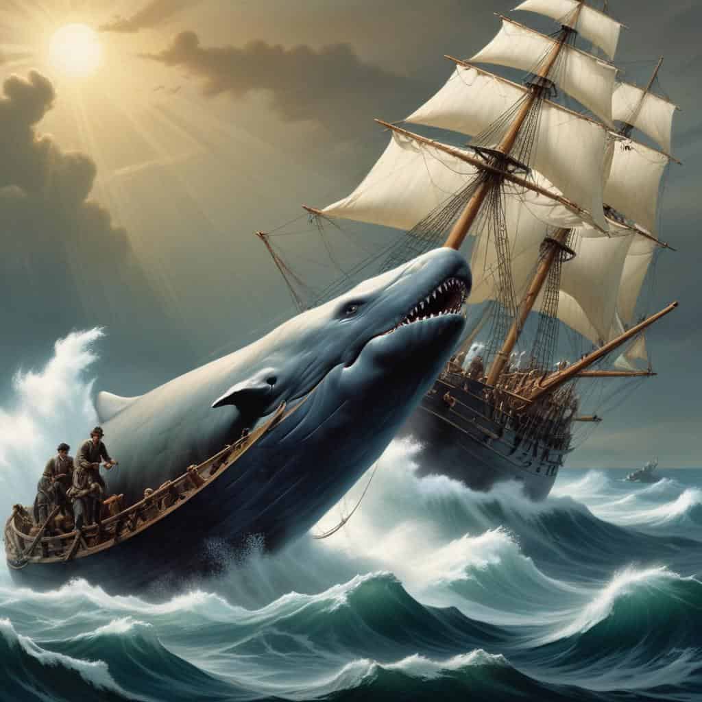 Summary of Moby Dick illustration