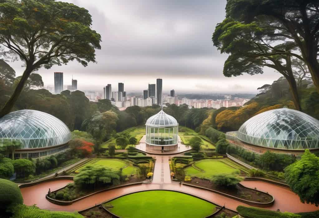 Curitiba Botanical Garden Panoramic View