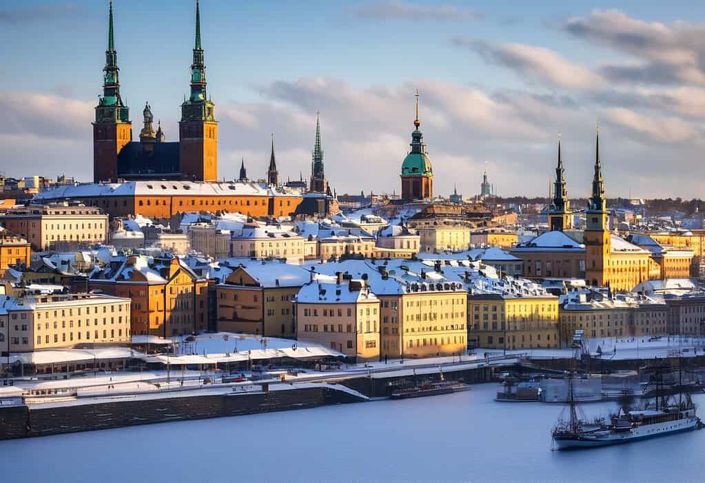 Stockholm Gamla Stan Winter Morning