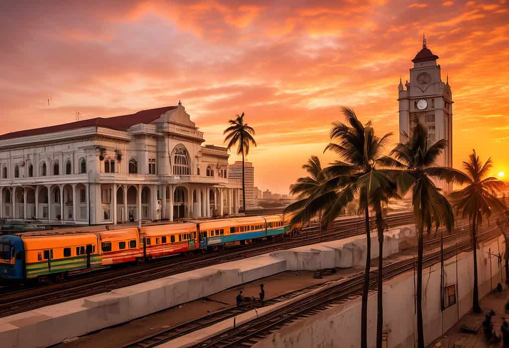 Sunset over Maputo, Mozambique