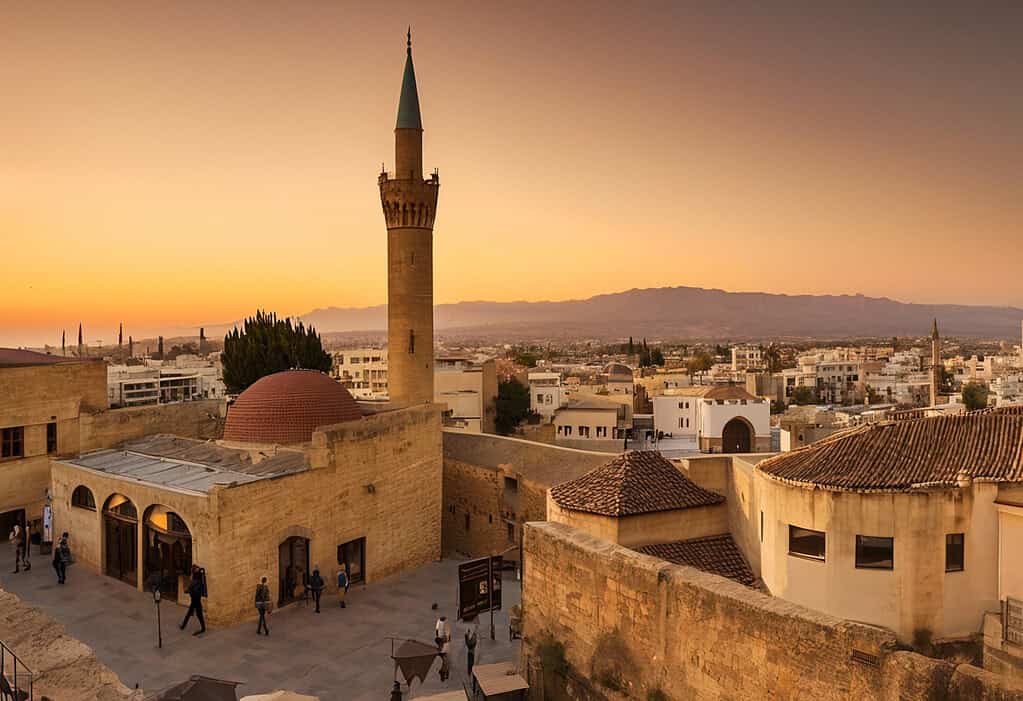 Sunset over Nicosia