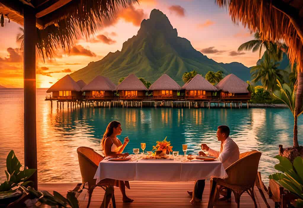 Tahiti Sunset Overwater Bungalows