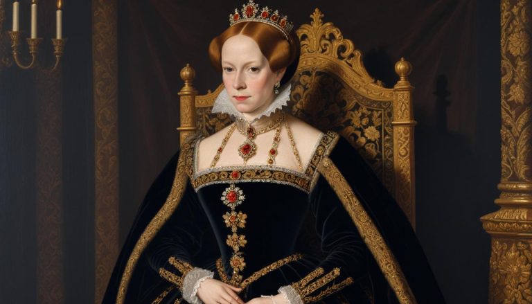 Regal portrait of a queen.